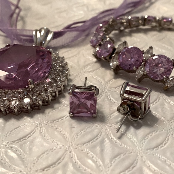 🌹Princess purple jewellery set - Picture 8 of 10